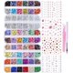 thumbnail image 2 of Kit de diseño de gemas y piedras para nail art con stickers, 2 of 9