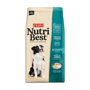 Nutribest Para Perros Adultos Activos Pollo Y Arroz 15 Kg.