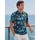 thumbnail image 4 of INSPIRE CHIC Camiseta Polo Estampada de Hombre Manga Corta Camisetas de Golf Casuales M Azul Marino, 4 of 5