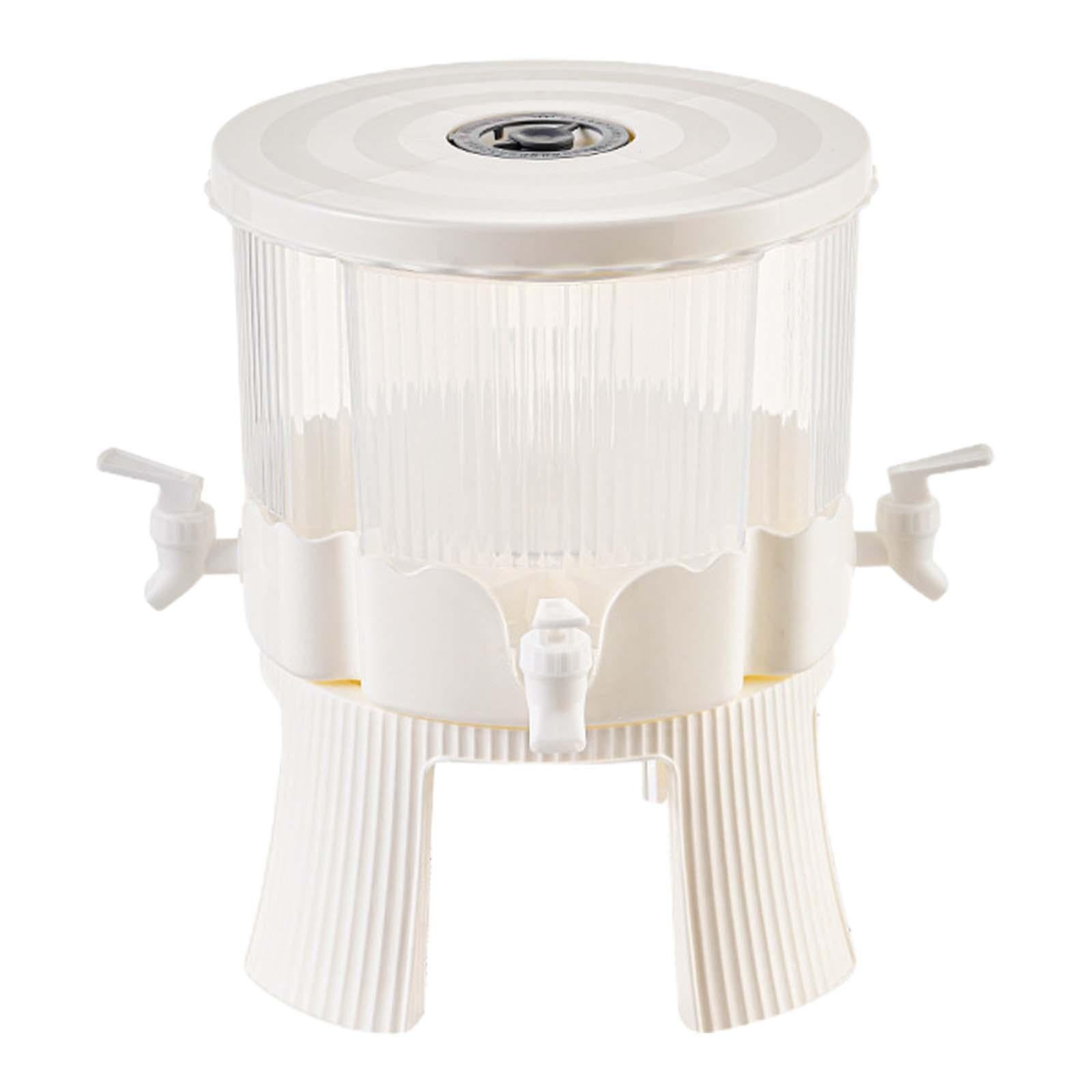 Bothyi - Dispensador De Bebidas Con Hervidor Frío De 6 L, 4 Rejillas Extraíbles, Rotación De 360 °, Uso Diario Con Soporte