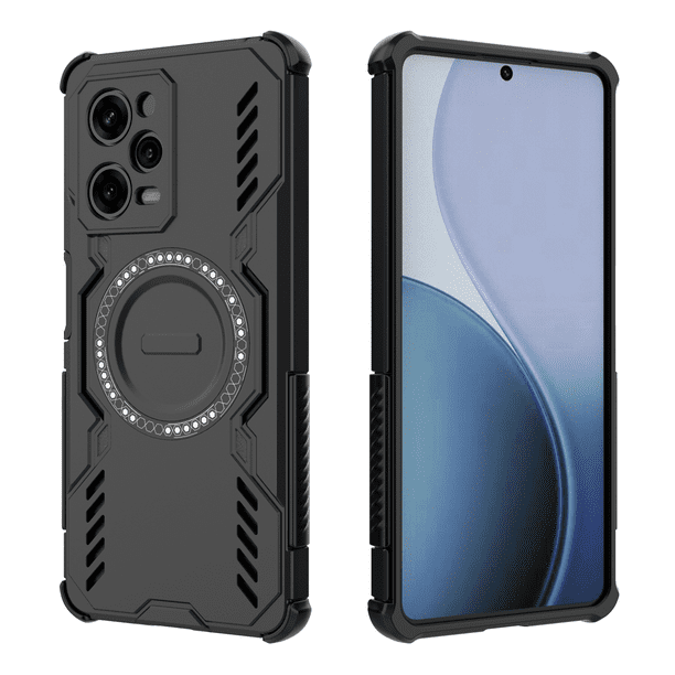 Funda FOXDOCK para Xiaomi Poco X5 Pro , magnética, resistente a golpes, con soporte, unisex, carga inalámbrica
