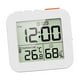 thumbnail image 3 of Reloj Despertador Digital LCD Magnético, Higrómetro De Mesa Para Mesita De Noche, Oficina, Dormitorio, Color Blanco, 3 of 3