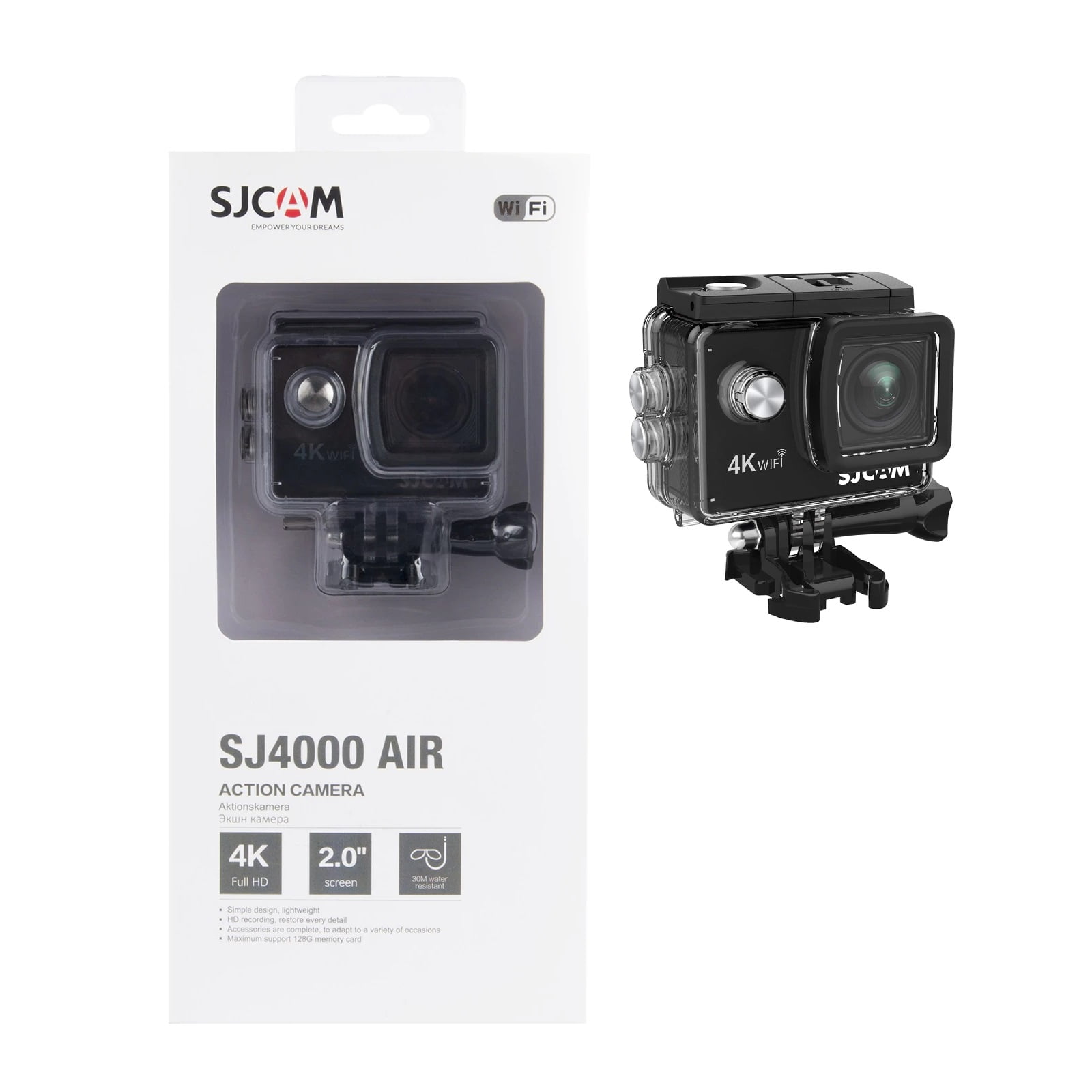 Cámara Deportiva Sjcam Sj4000 Air 4k Wifi Cámara Sumergible