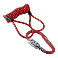 Genérico - Candado Kovix Mosquetón Con Clave Y Cuerda Acero 100Cm