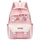 thumbnail image 1 of 1pc Children's Backpack For Kindergarten Primary School, Travel Backpack For Boys And Girls, Cute Rabbit Pattern Design Backpack, Simple Preppy Contrast Color Backpack, 1 of 5