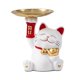 thumbnail image 5 of Estatua De Gato De La Suerte, Bandeja De Almacenamiento Creativa De Resina Para Gato, Estante Para El Hogar Y La Oficina, Color Blanco, 5 of 5