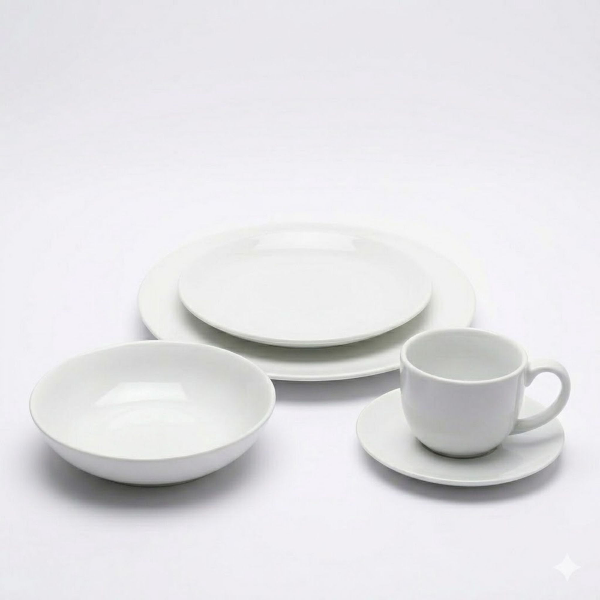 Decoexpress - Juego De Loza 20 Piezas Vajilla Porcelana Chloe