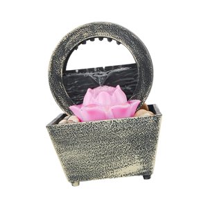 Magideal - Fuente De Agua , Fuente De Escritorio Para Meditación, Chino Tradicional Para Decoración Del Hogar, Fuente De Meditación En Cascada De Mesa 004