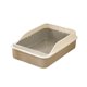 thumbnail image 2 of Caja De Arena Para Gatos, Bandeja De Arena Para Mascotas Con Parte Superior Abierta Para Gatos De Interior, Animales Peque?os, Viaje, Gris M, 2 of 5