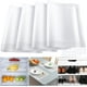 thumbnail image 1 of Paquete de 8 revestimientos para refrigerador, 17,7 x 12 pulgadas, lavables, recortables para estantes de vidrio, cajones de gabinetes de cocina, manteles individuales de plástico impermeables con 4 c, 1 of 6