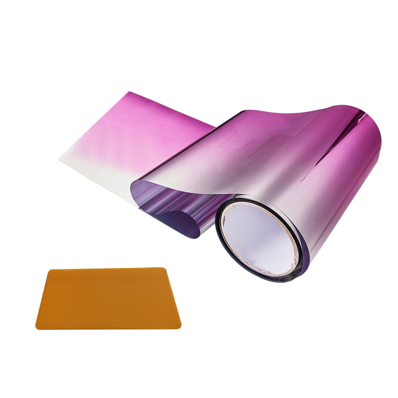 Magideal - Película De Tinte Para Tira De Parasol Para Coche, Película De Tinte Para Tira De Parasol, Pegatina Universal Para Sombra De Parabrisas Para Sombreado Rosa