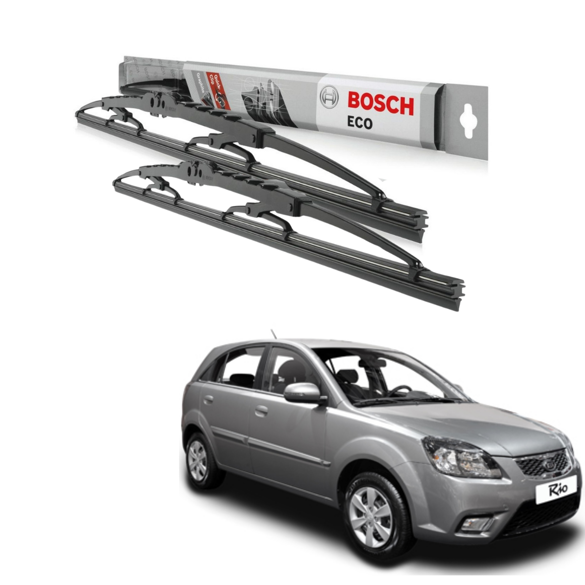 Plumillas Bosch Eco Para Kia Rio 2005-2011