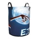 thumbnail image 2 of E.T.: El Extraterrestre Cesta de lavandería de gran capacidad redonda con asa, bolsa para ropa sucia plegable, almacenamiento para dormitorio, baño y lavadero 44x35 cm, 2 of 6