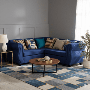 Deco Outlet - Seccional New Milan 3.2 Tela Azul