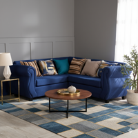 Deco Outlet - Seccional New Milan 3.2 Tela Azul