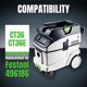 thumbnail image 3 of Bolsa Filtro POWERTEC 496186 para Festool CT36 Pack 5, 3 of 3