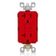 thumbnail image 1 of Salida GFCI Leviton, 20 A, autocomprobación, no resistente a manipulaciones, roja, 1 of 4