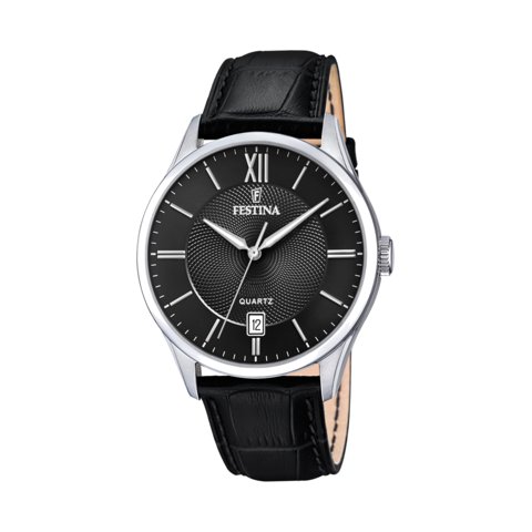 Reloj F20426/3 Festina Negro Hombre Acero Clásico