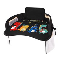 Magideal - Bandeja De Regazo Para Asiento De Coche Para Niños Pequeños, Bandeja Para Comer Y Dibujar, Organizador Impermeable Para Niños Pequeños, Asiento De Coc , Banda