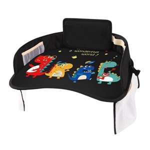 Magideal - Bandeja De Regazo Para Asiento De Coche Para Niños Pequeños, Bandeja Para Comer Y Dibujar, Organizador Impermeable Para Niños Pequeños, Asiento De Coc , Banda