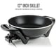thumbnail image 2 of Wok eléctrico OVENTE SK3113B de 33 cm antiadherente 1400 W, 2 of 9