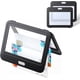 thumbnail image 1 of Paquete de 3 porta credencial de identificación con ventanas de doble cara, estuche rígido horizontal de plástico, color negro, funda protectora para tarjetas de oficina, escuela, tarjetas de crédito,, 1 of 7
