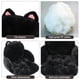 thumbnail image 5 of Cojín para Silla QYA Gato Negro de Peluche 43x42 cm Asiento Suave, 5 of 7