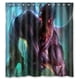 thumbnail image 1 of Cortina de ducha de monstruo, juego de cortina de baño con ganchos, tamaño 66 x 72 pulgadas, 1 of 3