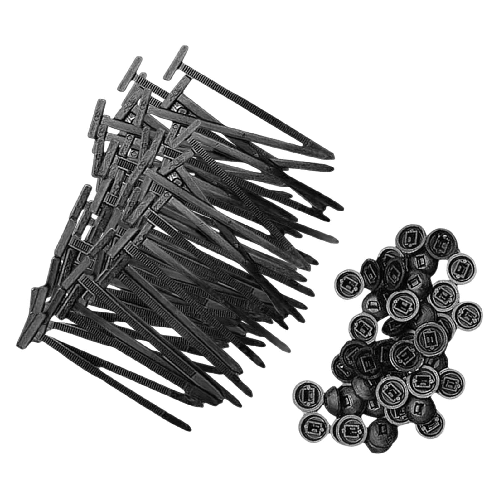 Magideal - Bridas De Cable Con Hebillas De Sujeción, Multifuncionales, De Calidad, Resistentes, Autoblocantes, Para Reparación De Coches, Barcos Y Remolq 50 Piezas