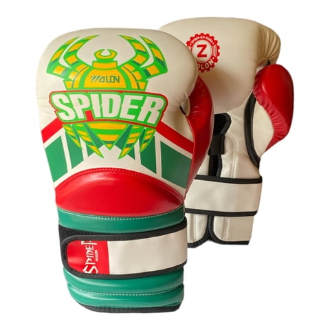 Wolon - Guantes De Box Spider Series Verde T-8 Oz
