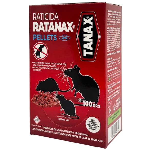 Raticida en Pellets Caja, 100 g