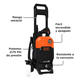 thumbnail image 2 of Hidrolavadora Alta Presión 2175PSI BLACK+DECKER Naranja #6, 2 of 3