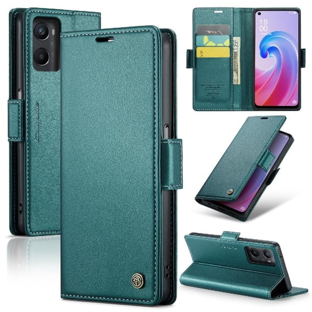 CaseMe tipo cartera Realme 9i 4G con cierre magnético, RFID, tarjetero, soporte, carga inalámbrica