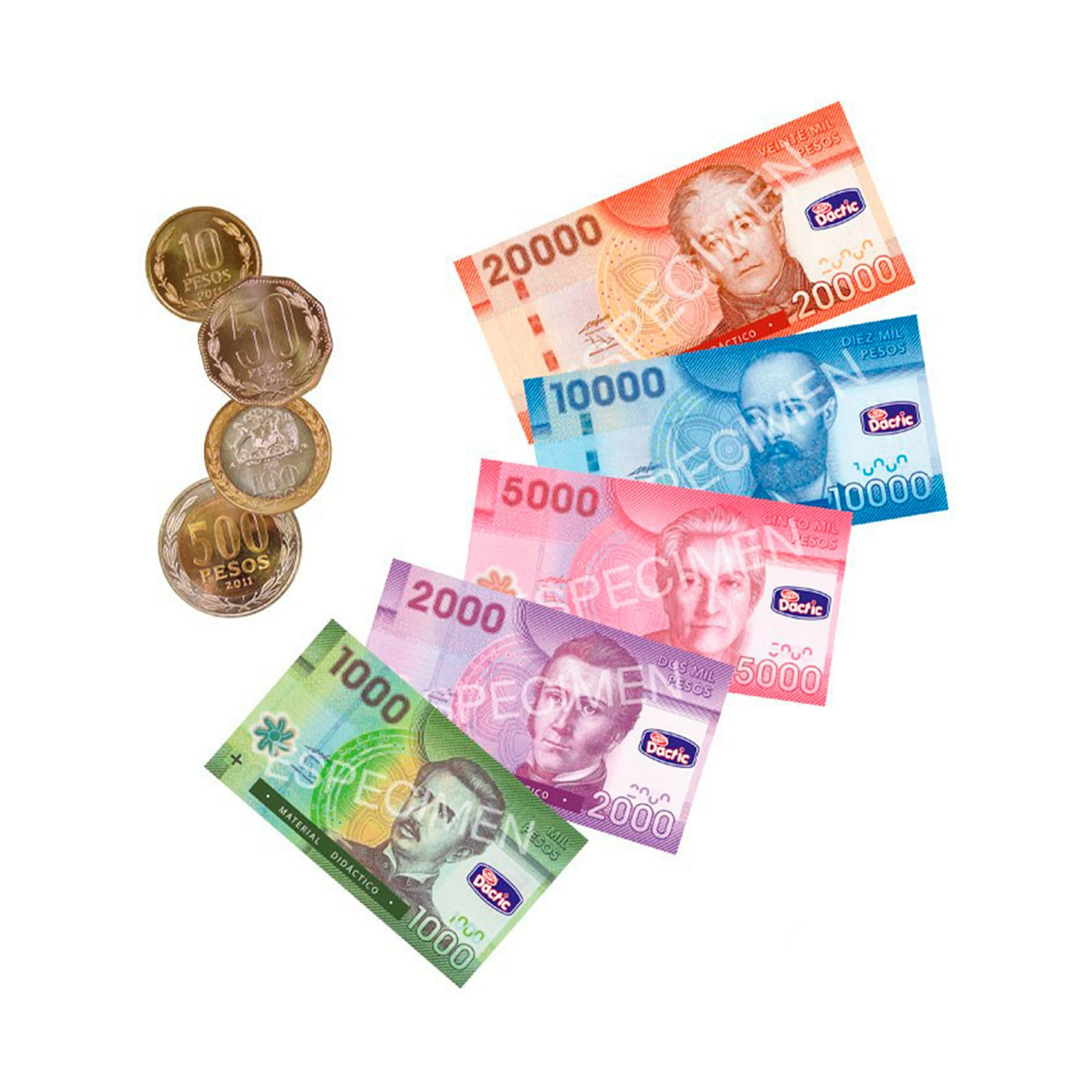 Set Billetes Y Monedas Para Juegos Didácticos Dactic