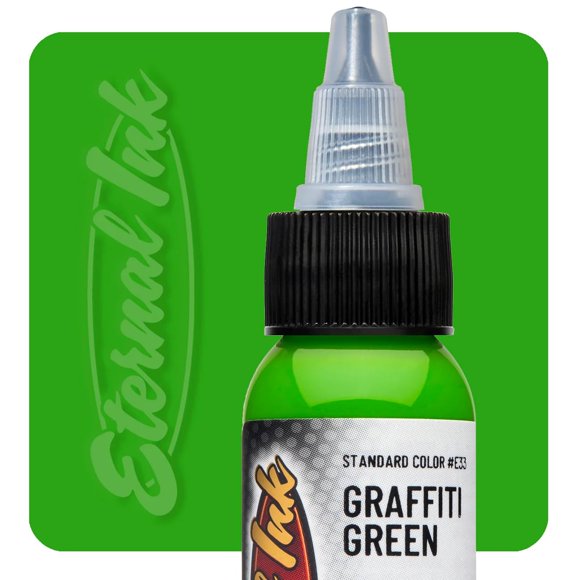 Tinta para tatuajes Eternal Ink Graffiti Green vegana 30 ml