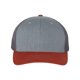 thumbnail image 1 of Gorra Richardson Snapback Trucker ajustable gris y naranja, 1 of 4