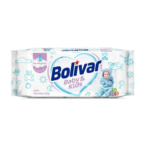Bolivar Detergente En Barra Baby Y Niños 190 G