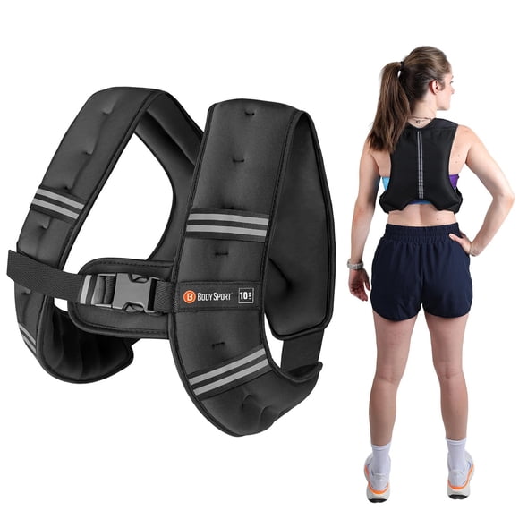 Chaleco pesado Body Sport ajustable de 4,5 kg para entrenamiento físico