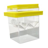 Magideal - Caja De Crianza Flotante Caja Reproductora De Peces Nurserería Separación Hatchery Caja De Aislamiento De Pescado Para Pescados Para Bebés Camarones, Amarillo
