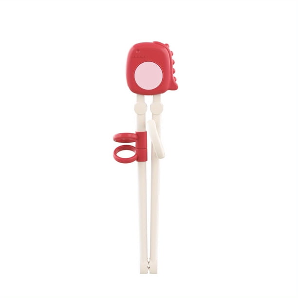 1pc Baby Auxiliary Practice Chopsticks Red Green Yellow Bisphenol A Free For Babies And Children
