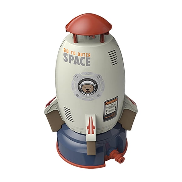 Water Spray Toy Space Rocket Shaped Yard Juegos De Agua Para Niños Niños Niñas Tubos Blancos De 5 M