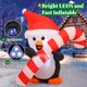 thumbnail image 2 of Pingüino Goosh inflable navideño de 1,5 m con LED para decoración de jardín, 2 of 6