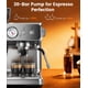 thumbnail image 3 of Máquina de café espresso Electactic de 15 bares con molinillo y espumador de leche, 3 of 8