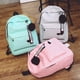 thumbnail image 3 of Solid Color Leisure Time School Backpack Bags for Teenage Girls Backpack Women Bagpack Female Bookbag Travel Backpack, 3 of 3