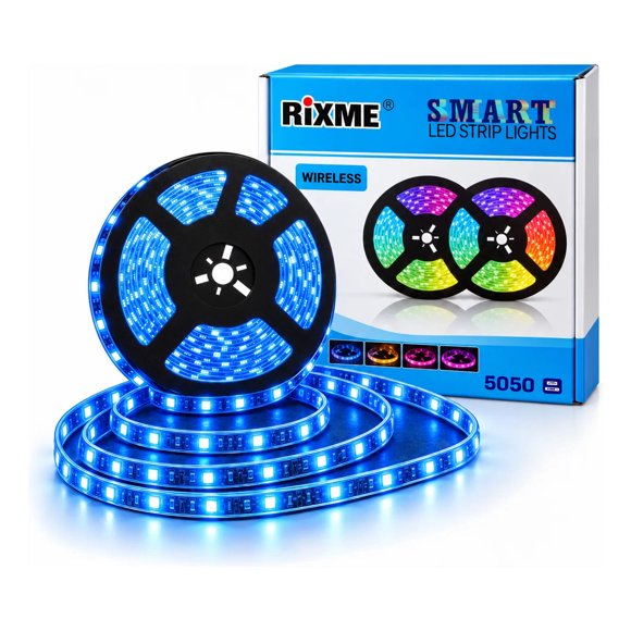 Tira LED Smart RIXME 5 m RGB 5050 Control desde el Celular