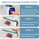 thumbnail image 4 of Sellador térmico de bolsas de mylar Impulse Sealer Sangrui, 30 cm, 110 V, 4 of 8