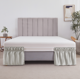 thumbnail image 2 of suxuMhao Falda de Cama Elástica Envolvente con Volantes Tamaño Twin, Plateado - Colchón de 39x75 Pulgadas Compatible con Caída de 15 Pulgadas, Falda de Ropa de Cama de 1 Pieza para Decoración de, 2 of 3