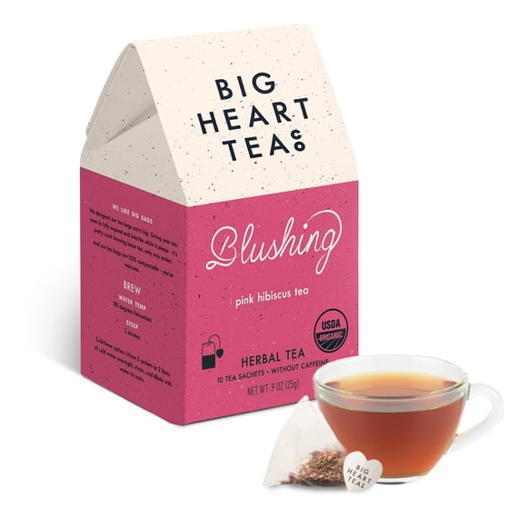 Té de hierbas Hibisco Rosa Ruborizado Big Heart Tea Co. 25 g