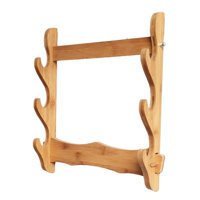 Magideal - Soporte Para De 2/3/4 Niveles, Soporte Para Colgador De Flauta, Soporte De Bambú, Soporte De Montaje En Pared Para Exhibición De Colección De D 3 Niveles