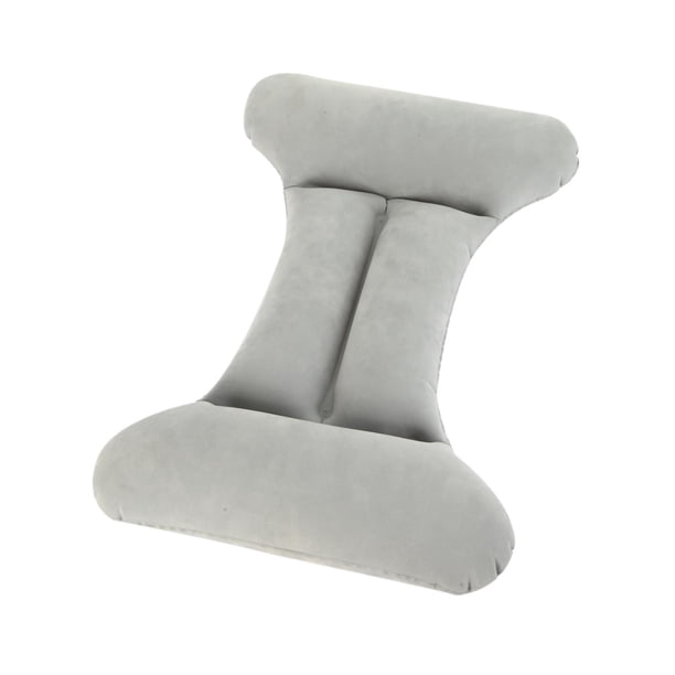 Almohada De Apoyo Para La Espalda, Cojín Portátil Para La Cintura, Para Viajes De Negocios, Uso En El Hogar Y La Oficina, Color Gris